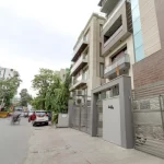 Residential neighbourhood in Defence Colony, South Delhi, New Delhi.
